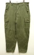 画像1: 60'S フランス軍 M64 フィールドパンツ OLIVE 84C (VINTAGE)
