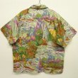 画像2: 90'S PATALOHA "EUGENE SAVAGE" 半袖 アロハシャツ メニュー柄 オリジナル (VINTAGE)