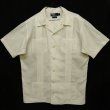 画像1: 90'S RALPH LAUREN "JAVA" コットン 半袖 オープンカラー キューバシャツ ホワイト (VINTAGE)