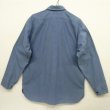 画像2: 90'S RALPH LAUREN "TOBIAS WORKSHIRT" シャンブレー マチ付き 長袖 ワークシャツ ブルー (VINTAGE)