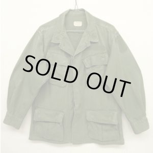 画像: 60'S アメリカ軍 US ARMY "JUNGLE FATIGUE 4th" リップストップ ファティーグジャケット S-SHORT (VINTAGE)