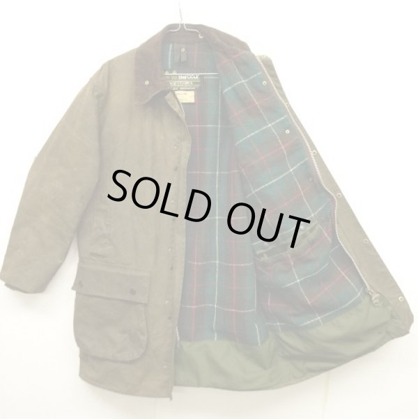 画像2: 80'S BARBOUR 2クレスト 旧タグ "NORTHUMBRIA JACKET" 裏地ウール オイルドジャケット OLIVE イングランド製 (VINTAGE)