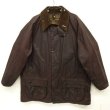 画像1: 90'S BARBOUR 3クレスト 旧タグ "BEAUFORT" オイルドジャケット BROWN イングランド製 (VINTAGE)