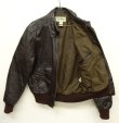 画像2: 80'S LL Bean レザー A-2 フライトジャケット ブラウン USA製 (VINTAGE)