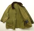 画像2: 80'S BARBOUR 2クレスト "UNLINED GAMEFAIR" オイルドジャケット OLIVE イングランド製 (VINTAGE)