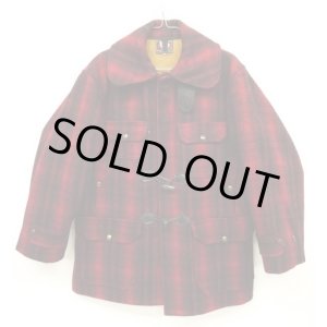 画像: 50'S WOOLRICH 黒タグ ウール マッキーノコート レッド/ブラック (VINTAGE)