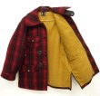 画像2: 50'S WOOLRICH 黒タグ ウール マッキーノコート レッド/ブラック (VINTAGE)