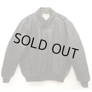 画像: 80'S LL Bean THINSULATE入り レザー A-2 フライトジャケット ブラウン USA製 (VINTAGE)