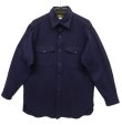 画像1: 50'S LL Bean 筆記体黒タグ ウール CPOシャツ NAVY (VINTAGE)