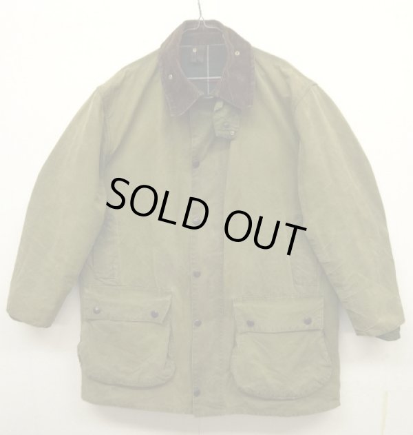 画像1: 90'S BARBOUR 3クレスト 旧タグ "NORTHUMBRIA" 裏地ウール オイルドジャケット OLIVE イングランド製 (VINTAGE)