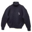 画像1: 90'S POLO SPORT "HAND KNIT" モヘア混 タートルネック ニット DK NAVY (DEADSTOCK)