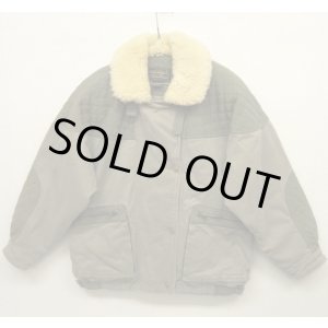 画像: 90'S EDDIE BAUER 黒タグ 襟ボア付き B-3 ジャケット (VINTAGE)