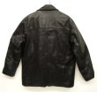 画像3: 90'S J.CREW 裏地ウール レザー カーコート  BLACK (VINTAGE)