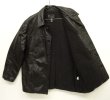 画像2: 90'S J.CREW 裏地ウール レザー カーコート  BLACK (VINTAGE)