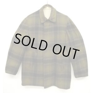画像: 70'S PENDLETON ウール/コットン リバーシブル コート TALONジップ オンブレチェック/ベージュ (VINTAGE)