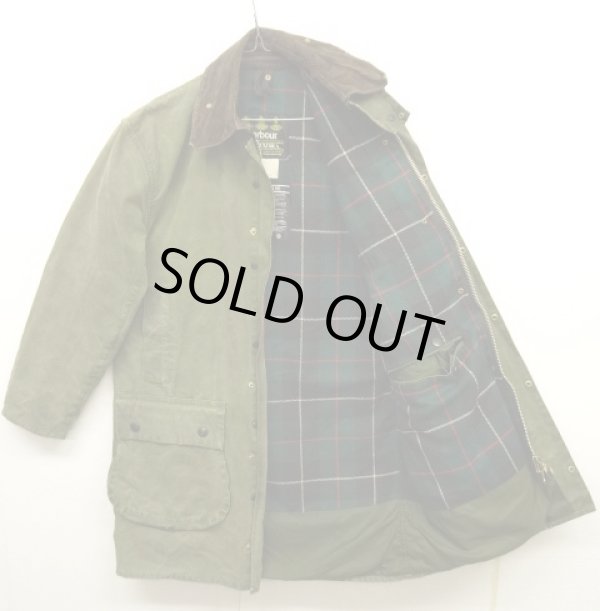 画像2: 90'S BARBOUR 3クレスト 旧タグ "NORTHUMBRIA" 裏地ウール オイルドジャケット OLIVE イングランド製 (VINTAGE)