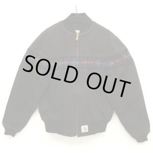 画像: 90'S CARHARTT ネイティブ柄 ダック サンタフェジャケット BLACK (VINTAGE)