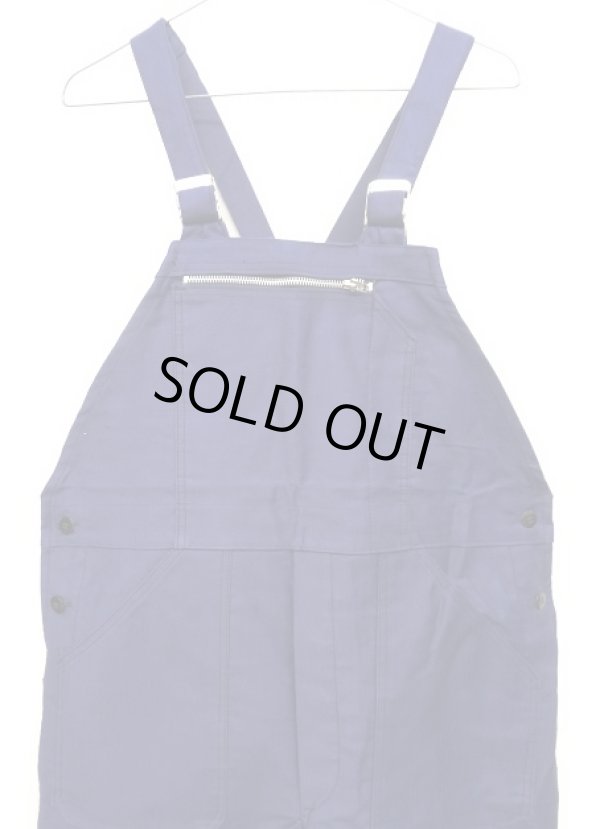 画像2: 50'S MONT KEMMEL フレンチワーク モールスキン オーバーオール BLUE フランス製 (DEADSTOCK)