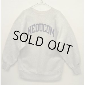 画像: 90'S CHAMPION "NEOUCOM" 刺繍タグ リバースウィーブ グレー USA製 (VINTAGE)