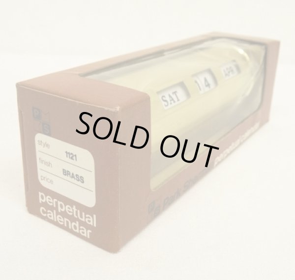 画像4: PARK SHERMAN ブラス製 デスクトップ パーペチュアルカレンダー (DEADSTOCK)