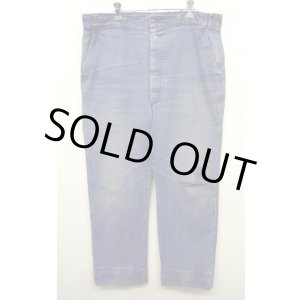 画像: 60'S LE LABOUREUR フレンチワーク ツイル ワークパンツ BLUE (VINTAGE)