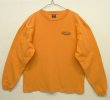 画像1: 90'S PATAGONIA 黒タグ オーバルロゴ 長袖 Tシャツ マンゴー USA製 (VINTAGE)