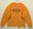 画像2: 90'S PATAGONIA 黒タグ オーバルロゴ 長袖 Tシャツ マンゴー USA製 (VINTAGE)