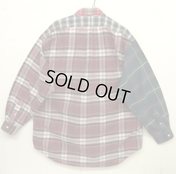 画像3: 90'S RALPH LAUREN "THE BIG OXFORD" オックスフォード BDシャツ クレイジーパターン/チェック柄 (VINTAGE)