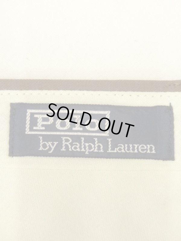 画像4: 90'S RALPH LAUREN "SUPER100'S" プリーツ入り スラックス BROWN USA製 (VINTAGE)