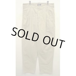 画像: 90'S RALPH LAUREN ツープリーツ チノパンツ ベージュ USA製 (VINTAGE)