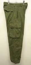 画像2: 50'S フランス軍 M47 HBT フィールドパンツ 後期型 OLIVE サイズ21 (VINTAGE)