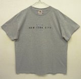 画像: NEW YORK CITY ロゴ刺繍 スーベニア 半袖 Tシャツ グレー (VINTAGE)