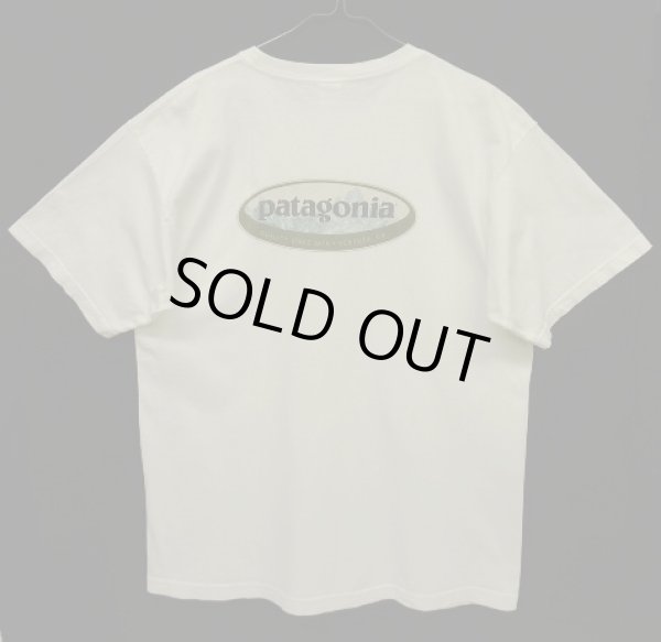 画像1: 90'S PATAGONIA オーバルロゴ BENEFICIAL T'S 半袖Tシャツ USA製 (VINTAGE)