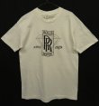 画像1: 70'S ROLLS ROYCE 染み込みプリント シングルステッチ 半袖 Tシャツ ホワイト USA製 (VINTAGE)