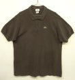 画像1: 90'S CHEMISE LACOSTE ポロシャツ ブラウンヘザー フランス製 (VINTAGE)