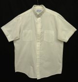 画像: 70'S R.J.TOOMEY CO "CLERICAL COLLAR" フライフロント 半袖シャツ ホワイト USA製 (VINTAGE)