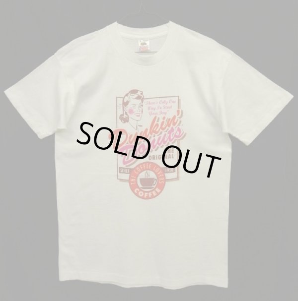 画像1: 90'S DUNKIN' DONUTS シングルステッチ 半袖 Tシャツ ホワイト USA製 (VINTAGE)