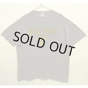 画像: 90'S アメリカ軍 USMA "WEST POINT" シングルステッチ 半袖 Tシャツ ヘザーグレー USA製 (VINTAGE)