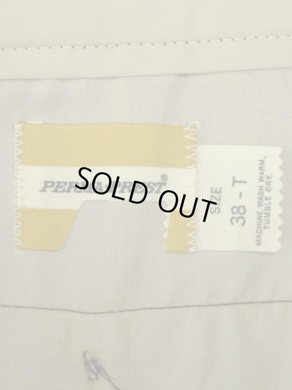 画像2: 80'S UNKNOWN "PERMA-PREST" ワークパンツ フラッシャー付き ブラウン (DEADSTOCK)