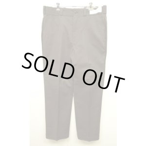 画像: 80'S UNKNOWN "PERMA-PREST" ワークパンツ フラッシャー付き ブラウン (DEADSTOCK)