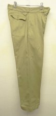 画像3: 60'S フランス軍 M52 プリーツ入り チノパンツ BEIGE 21 (VINTAGE)
