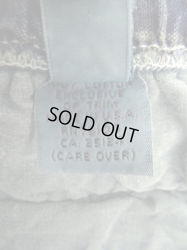 画像3: 90'S GRAMICCI 旧ロゴ プリーツ入り ベルト付き ショーツ インディゴ/チェック柄 USA製 (VINTAGE)