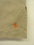 画像3: 90'S RALPH LAUREN 裾ロゴ入り シルク/リネン 半袖 オープンカラーシャツ タン (DEADSTOCK)