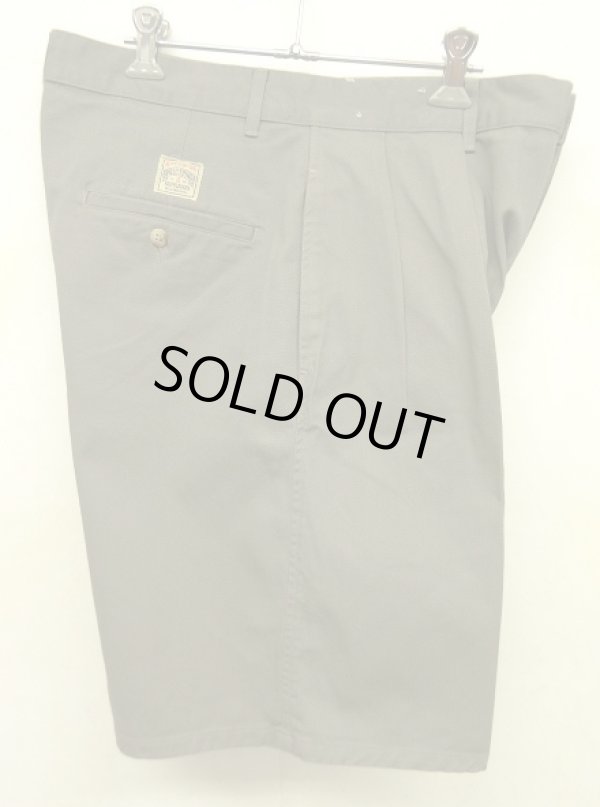画像5: 90'S RALPH LAUREN "POLO CHINO" ツープリーツ チノショーツ カーキ USA製 (DEADSTOCK)
