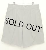 画像: 90'S RALPH LAUREN "POLO CHINO" ツープリーツ チノショーツ カーキ USA製 (DEADSTOCK)
