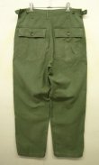 画像5: 60'S アメリカ軍 US ARMY "OG107" 初期モデル コットンサテン 平ボタン ベイカーパンツ (VINTAGE)