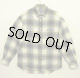 画像: 90'S GAP 旧タグ フランネル ワークシャツ オンブレチェック (VINTAGE)