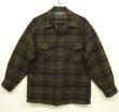 画像1: 60'S PENDLETON "BOARD SHIRT" ウール オープンカラーシャツ チェック柄 USA製 (VINTAGE)