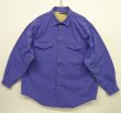 画像1: 90'S PATAGONIA 旧タグ フラップ付きポケット 長袖シャツ ブルー (VINTAGE)