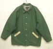 画像1: 90'S J.CREW 旧タグ 裏地付き コーチジャケット グリーン (VINTAGE)